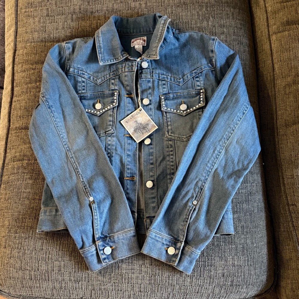 Bit & Bridle Classic Blue Jean Jacket for women
